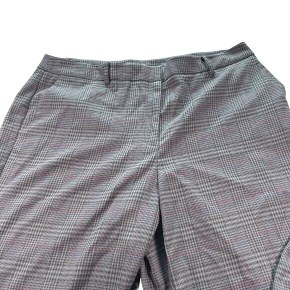 Vince Camuto Pants - Vince Camuto Womens Glen Plaid Pants Size 18W Gray Flat Front